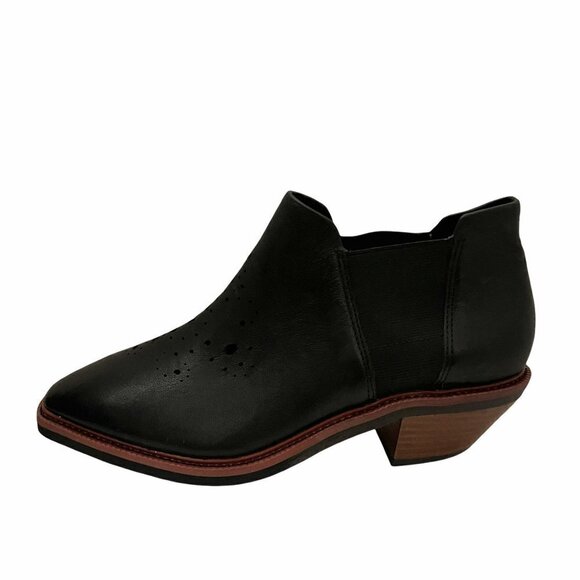 Kelsi Dagger Brooklyn Women's EUC Crestone Black Leather Perforated Booties Sz 7 - Picture 10 of 10